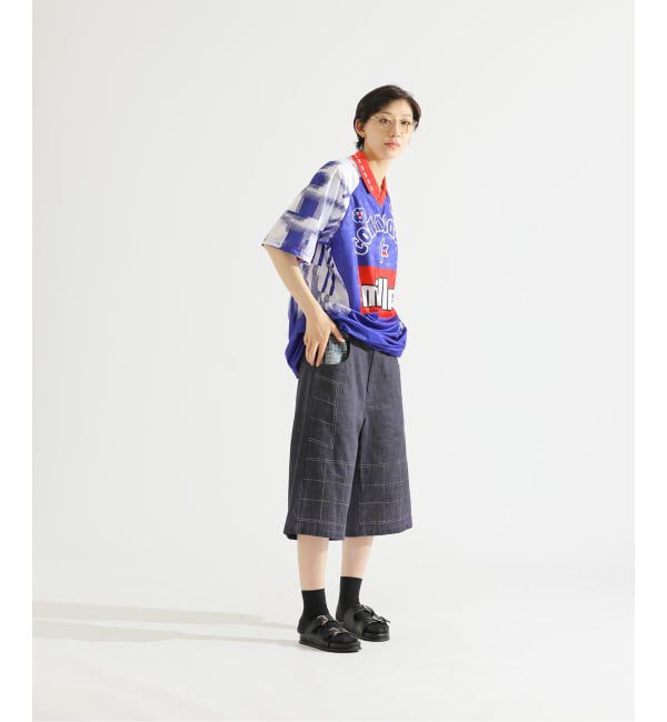Paris Saint-Germain「【Poggy &times; Paris Saint-Germain】DEAR PSG PRINTED BAGGY SHORTS」|デニム|