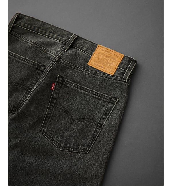 EDIFICE「Levi&rsquo;s(リーバイス) 別注 Baggy Wide Leg デニムパンツ ASH BLACK（L30）」|デニム|
