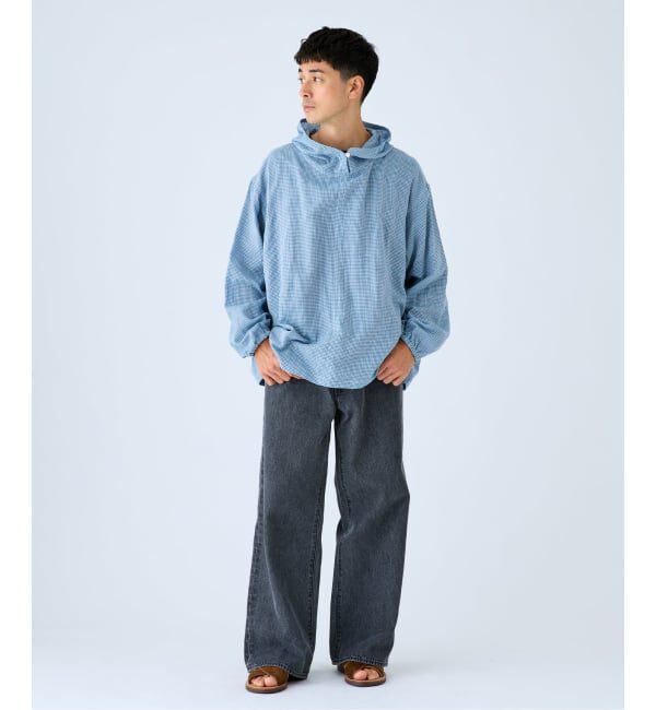 EDIFICE「Levi&rsquo;s(リーバイス) 別注 Baggy Wide Leg デニムパンツ ASH BLACK（L30）」|デニム|