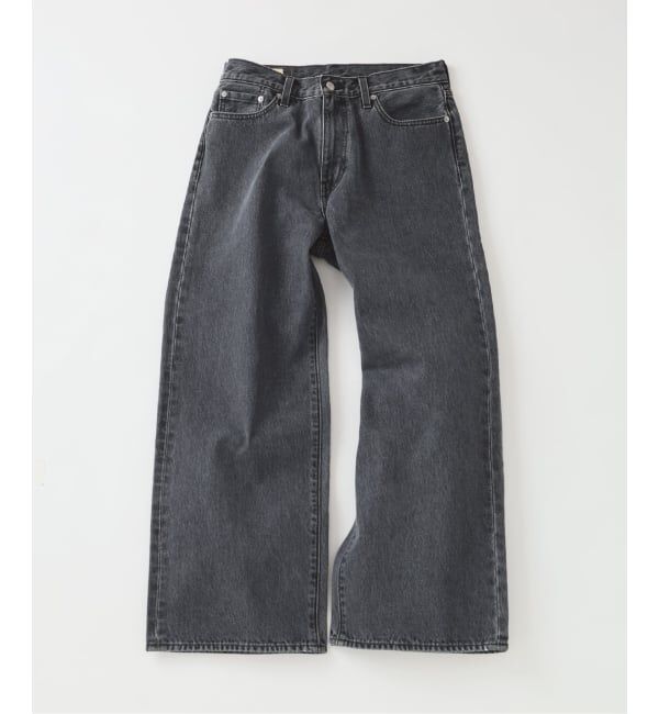 EDIFICE「Levi&rsquo;s(リーバイス) 別注 Baggy Wide Leg デニムパンツ ASH BLACK（L30）」|デニム|