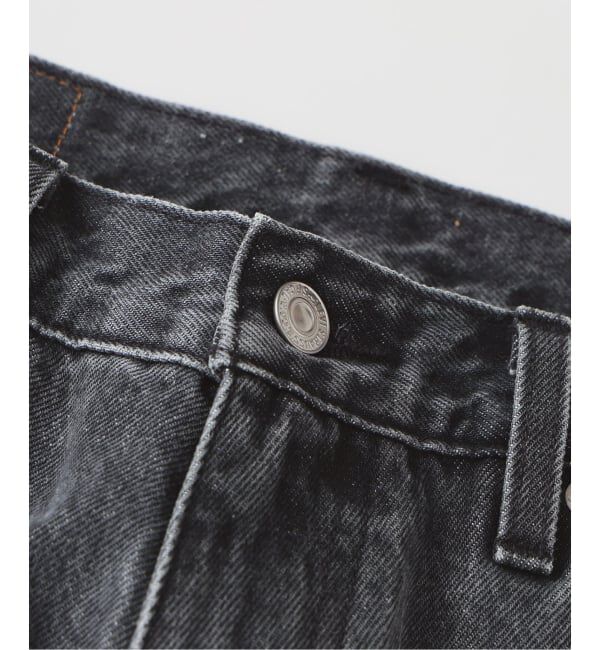 EDIFICE「Levi&rsquo;s(リーバイス) 別注 Baggy Wide Leg デニムパンツ ASH BLACK（L30）」|デニム|