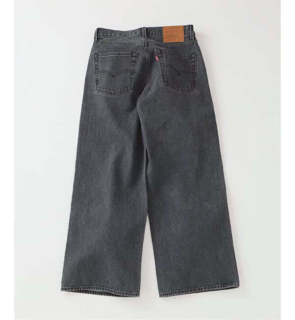 EDIFICE「Levi&rsquo;s(リーバイス) 別注 Baggy Wide Leg デニムパンツ ASH BLACK（L30）」|デニム|