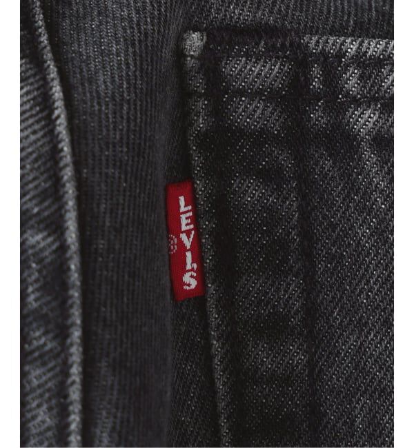 EDIFICE「Levi&rsquo;s(リーバイス) 別注 Baggy Wide Leg デニムパンツ ASH BLACK（L30）」|デニム|