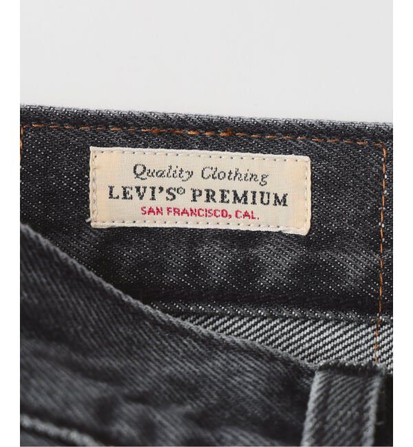 EDIFICE「Levi&rsquo;s(リーバイス) 別注 Baggy Wide Leg デニムパンツ ASH BLACK（L30）」|デニム|