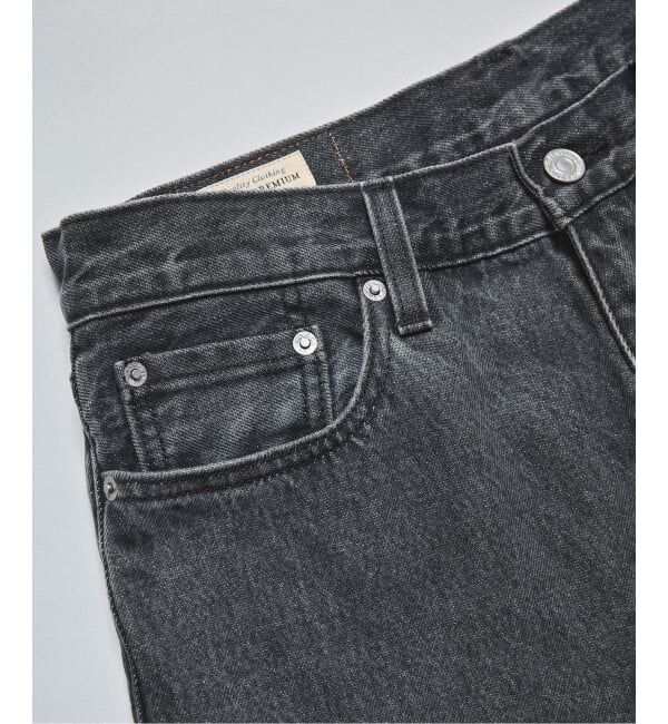 EDIFICE「Levi&rsquo;s(リーバイス) 別注 Baggy Wide Leg デニムパンツ ASH BLACK（L30）」|デニム|