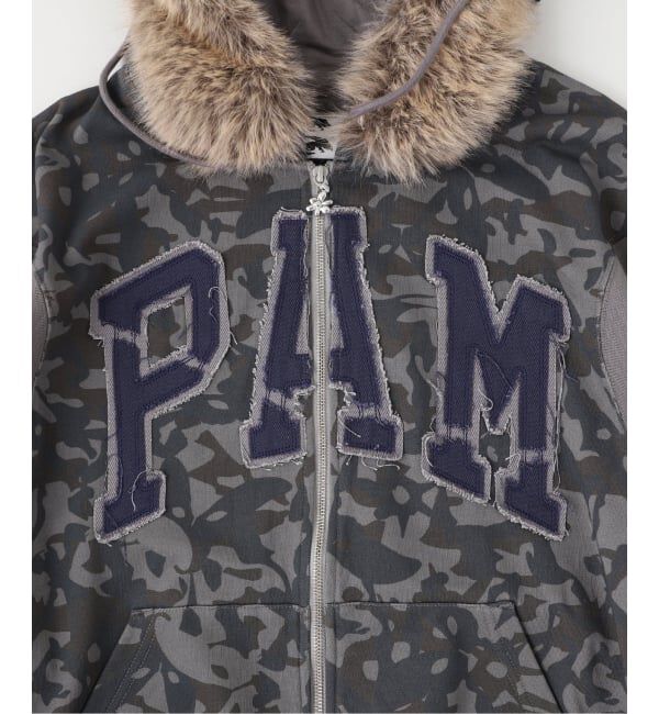 PULP「P.A.M. / パム ABC FUR TRIM HOODED ZIP THRU SWEAT」|パーカー|