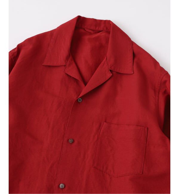 EDIFICE「blurhms（ブラームス）Washed Wool Silk Open-collar Shi」|シャツ・ブラウス|