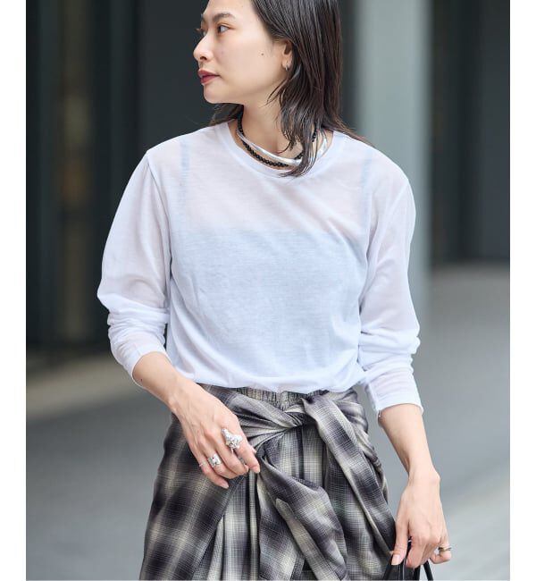 JOURNAL STANDARD「CPシアースキンロング Tシャツ」|Tシャツ・カットソー|ホワイト