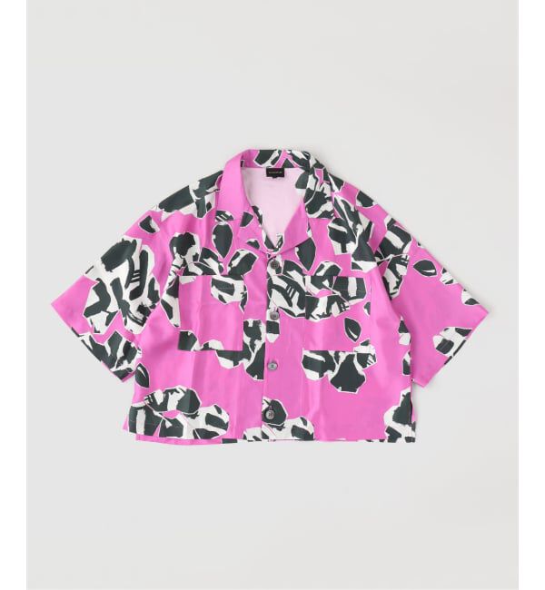 JOURNAL STANDARD「BANANATIME / バナナタイム CROPPED HAWAIIAN SHIRT」|シャツ・ブラウス|ピンク
