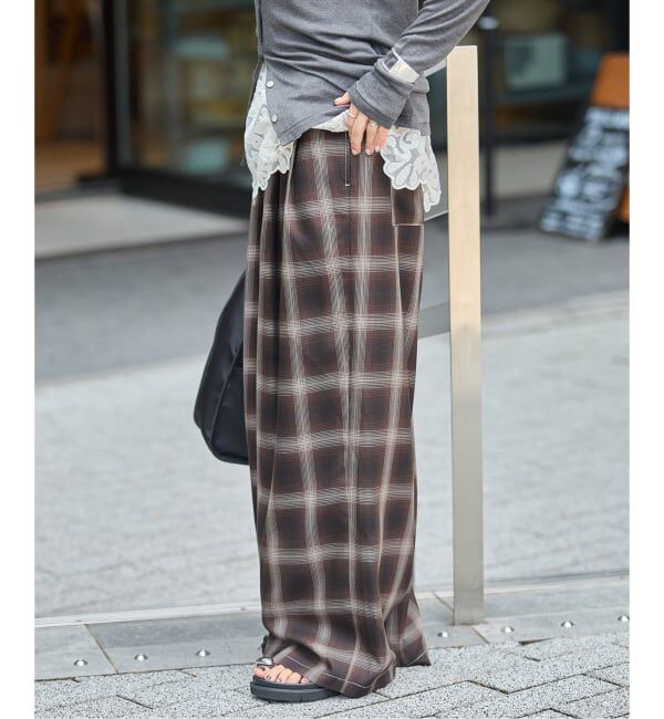 JOURNAL STANDARD「リヨセルチェックパンツ」|その他|