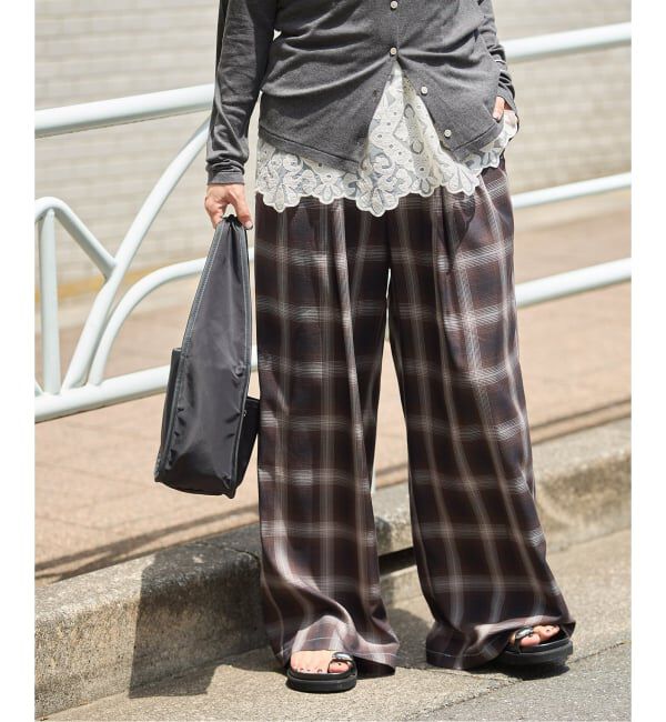JOURNAL STANDARD「リヨセルチェックパンツ」|その他|