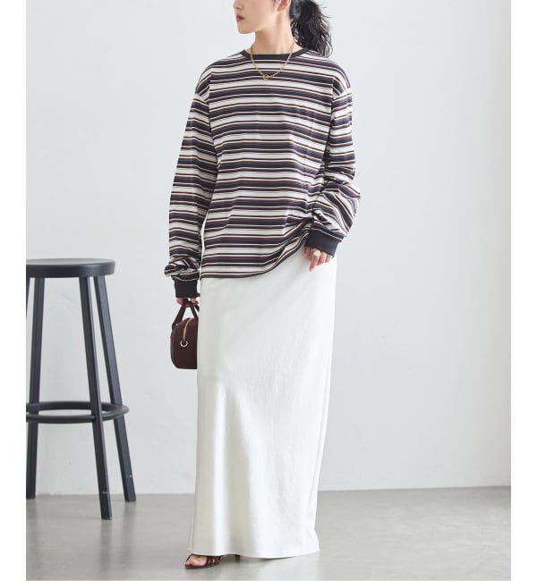 journal standard L'essage「マルチボーダーロングスリーブプルオーバー」|Tシャツ・カットソー|