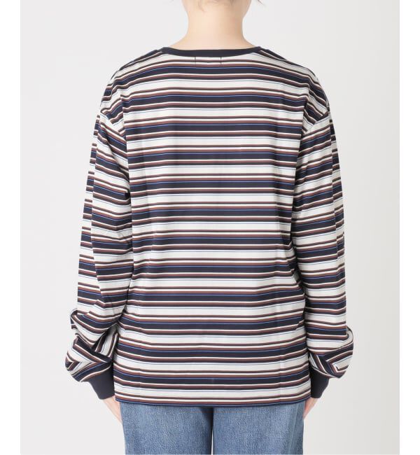 journal standard L'essage「マルチボーダーロングスリーブプルオーバー」|Tシャツ・カットソー|