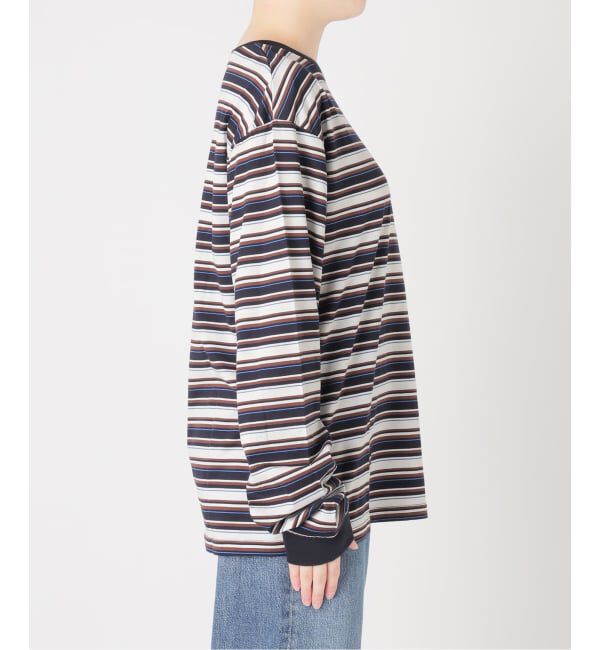 journal standard L'essage「マルチボーダーロングスリーブプルオーバー」|Tシャツ・カットソー|