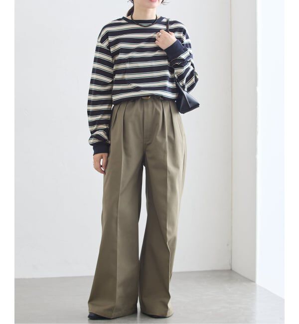 journal standard L'essage「マルチボーダーロングスリーブプルオーバー」|Tシャツ・カットソー|