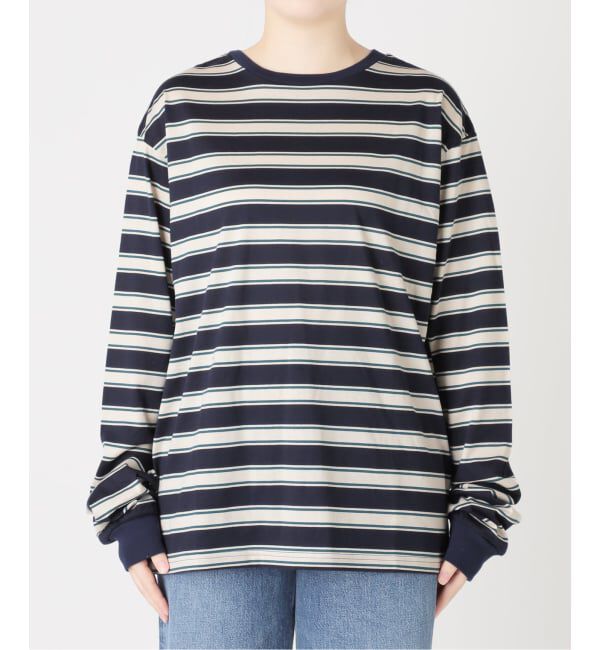journal standard L'essage「マルチボーダーロングスリーブプルオーバー」|Tシャツ・カットソー|