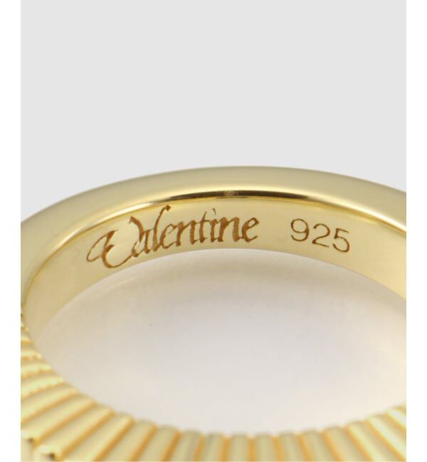 JOURNAL STANDARD「【VALENTINE /ヴァレンタイン】Fluted SQ Stone Ring (gold)」|リング|