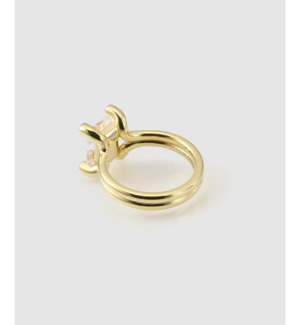 JOURNAL STANDARD「【VALENTINE /ヴァレンタイン】Double Pipe OCT Ring (gold)」|リング|