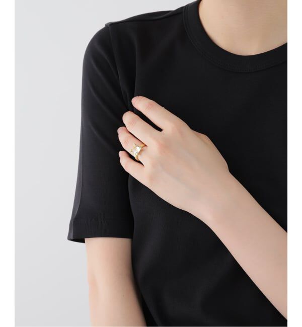 JOURNAL STANDARD「【VALENTINE /ヴァレンタイン】Double Pipe OCT Ring (gold)」|リング|
