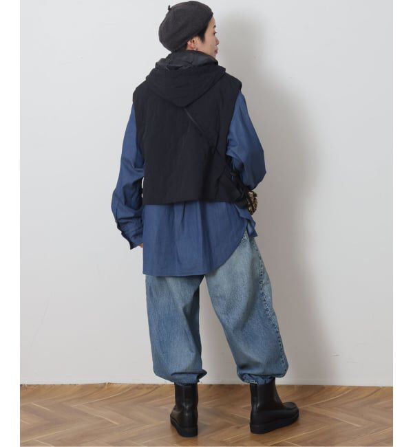 journal standard luxe「13OZデニム タックラウンドパンツ」|デニム|