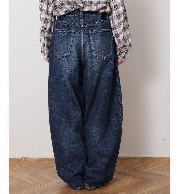 journal standard luxe「13OZデニム タックラウンドパンツ」|デニム|
