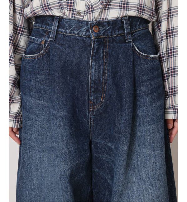 journal standard luxe「13OZデニム タックラウンドパンツ」|デニム|