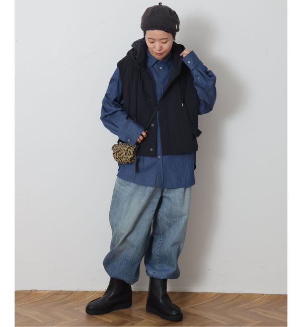 journal standard luxe「13OZデニム タックラウンドパンツ」|デニム|