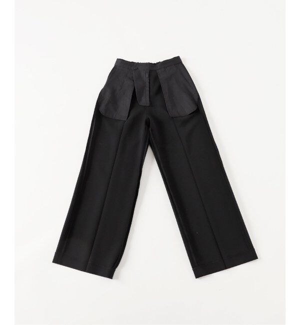 Spick and Span「≪追加≫ダブルクロスツータックパンツ」|スラックス|