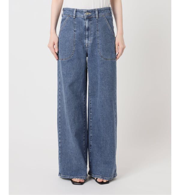 U by SPICK&SPAN「SOMETHING / サムシング LISA LACE UP WIDE」|デニム|