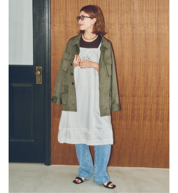 Spick and Span「ARCHIVE STANCE / アーカイブスタンス cupro lace slip dress」|ワンピース|