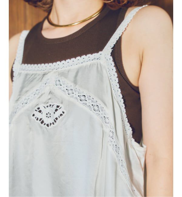 Spick and Span「ARCHIVE STANCE / アーカイブスタンス cupro lace slip dress」|ワンピース|