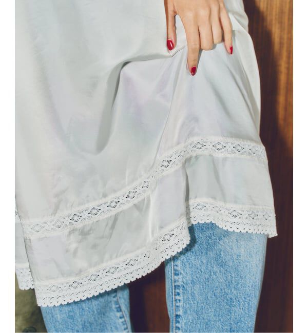Spick and Span「ARCHIVE STANCE / アーカイブスタンス cupro lace slip dress」|ワンピース|