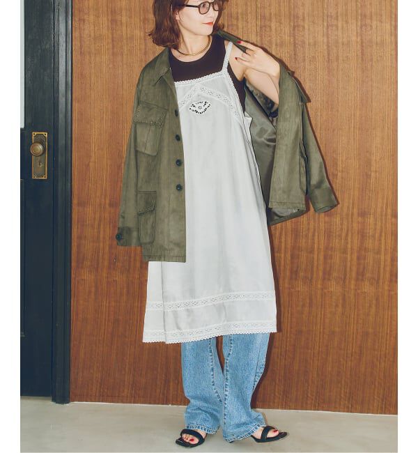 Spick and Span「ARCHIVE STANCE / アーカイブスタンス cupro lace slip dress」|ワンピース|