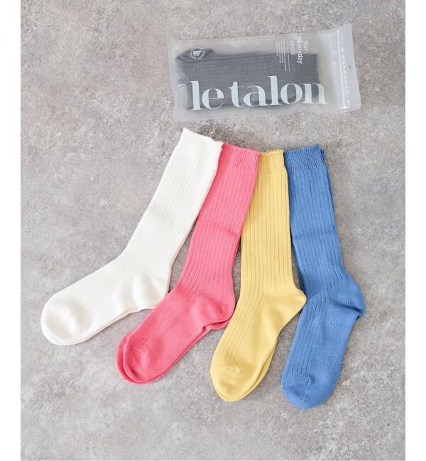  「LETALON Simple Rib socks」|ソックス|