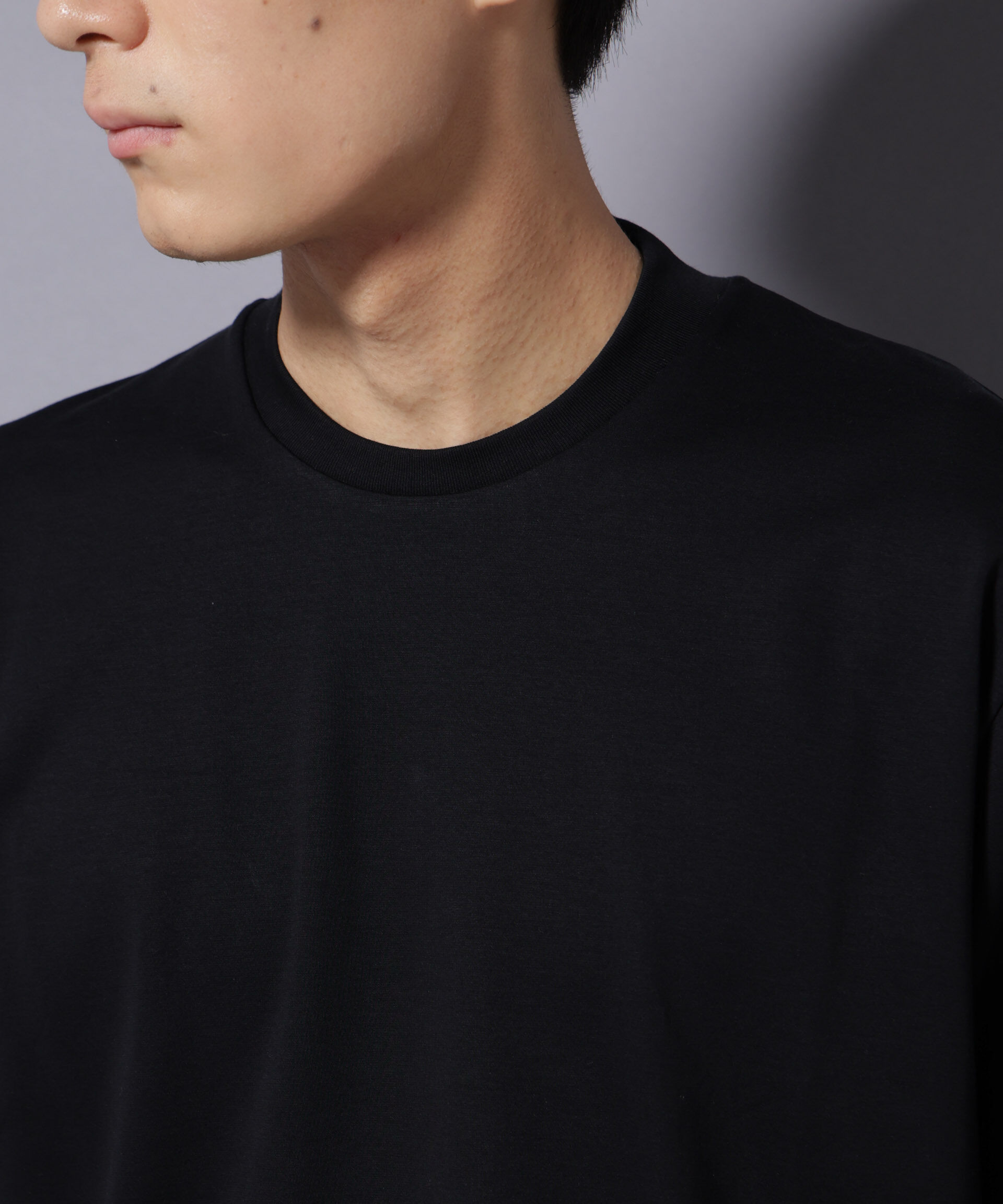 nano･universe「ジャケT(R) プレミアム クルーネック 半袖」|Tシャツ・カットソー|