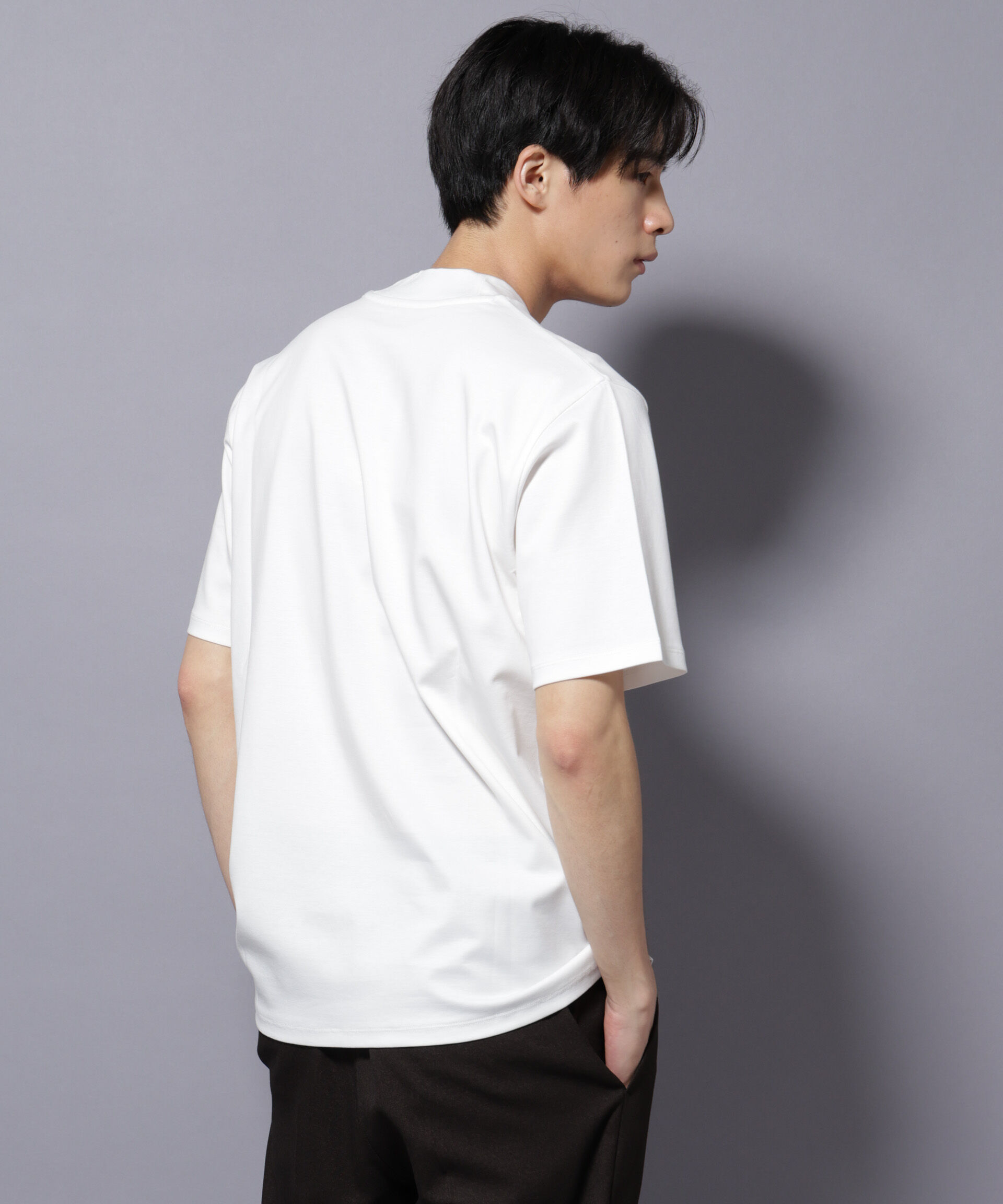 nano･universe「ジャケT(R) プレミアム クルーネック 半袖」|Tシャツ・カットソー|