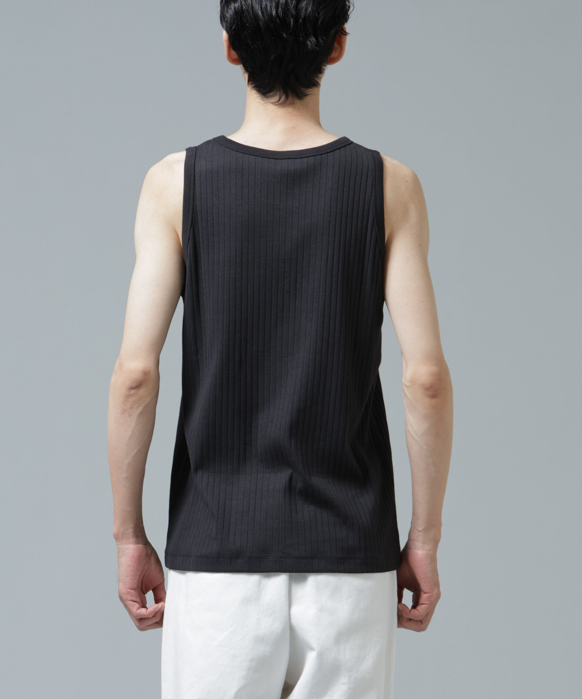 NANO universe「Anti Soaked(R) 汗染み防止 リブタンクトップ」|Tシャツ・カットソー|