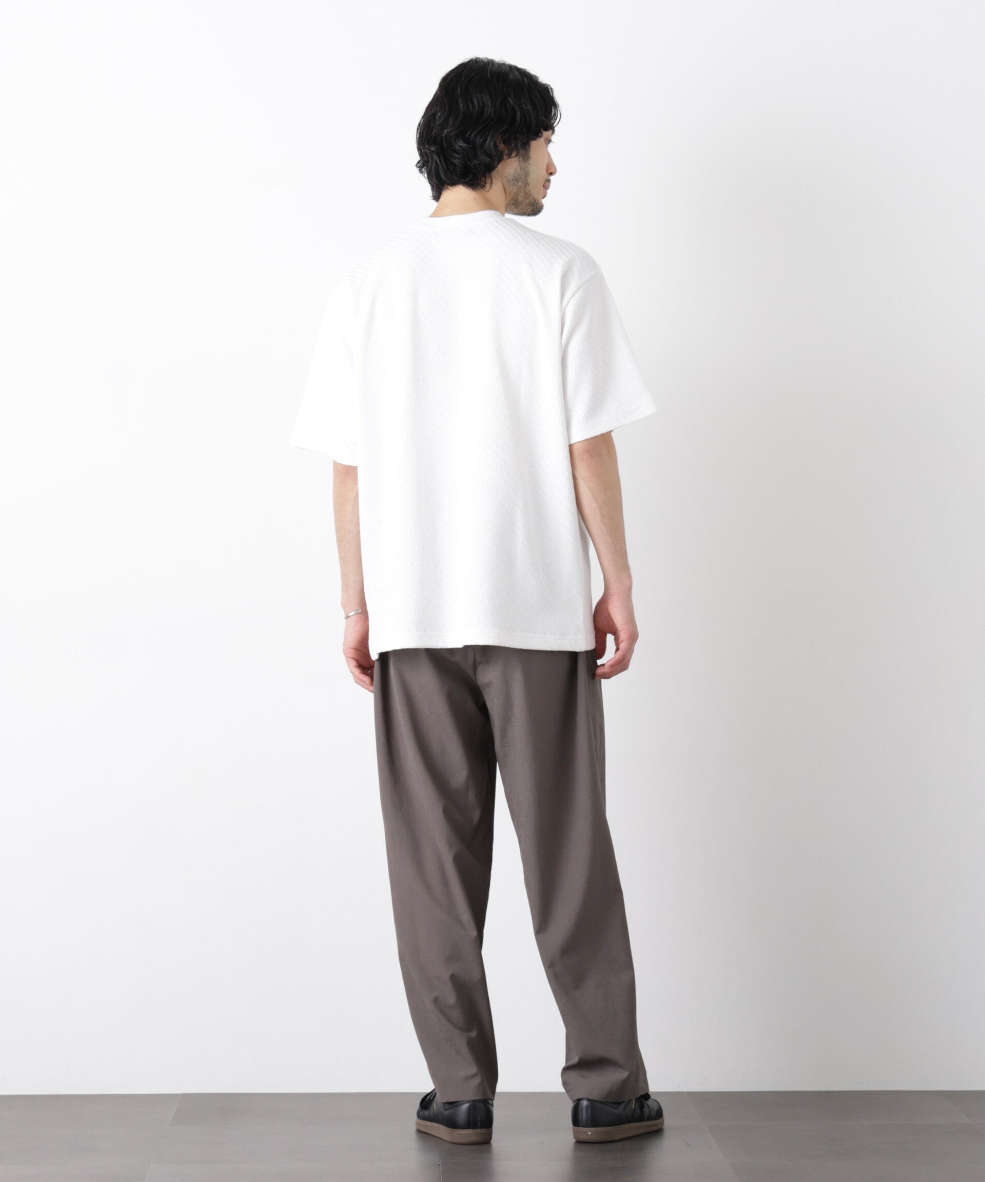 NANO universe「リンクスジャガードスリーブTシャツ」|Tシャツ・カットソー|