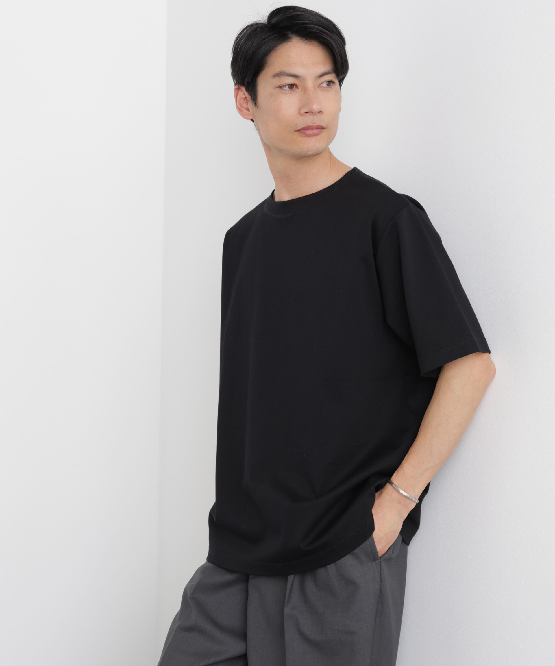 NANO universe「モクロディ ボートネック Tシャツ」|Tシャツ・カットソー|