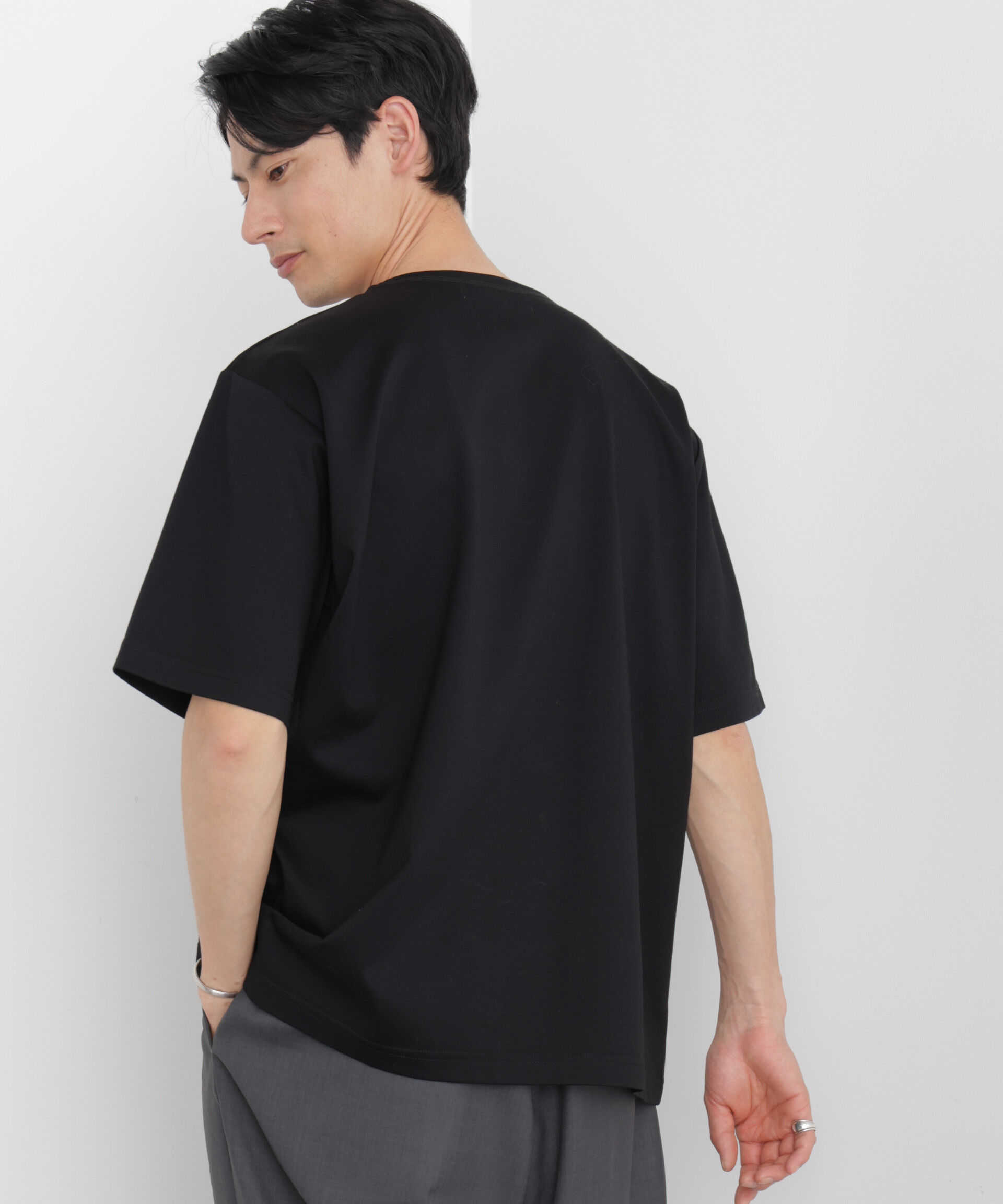 NANO universe「モクロディ ボートネック Tシャツ」|Tシャツ・カットソー|