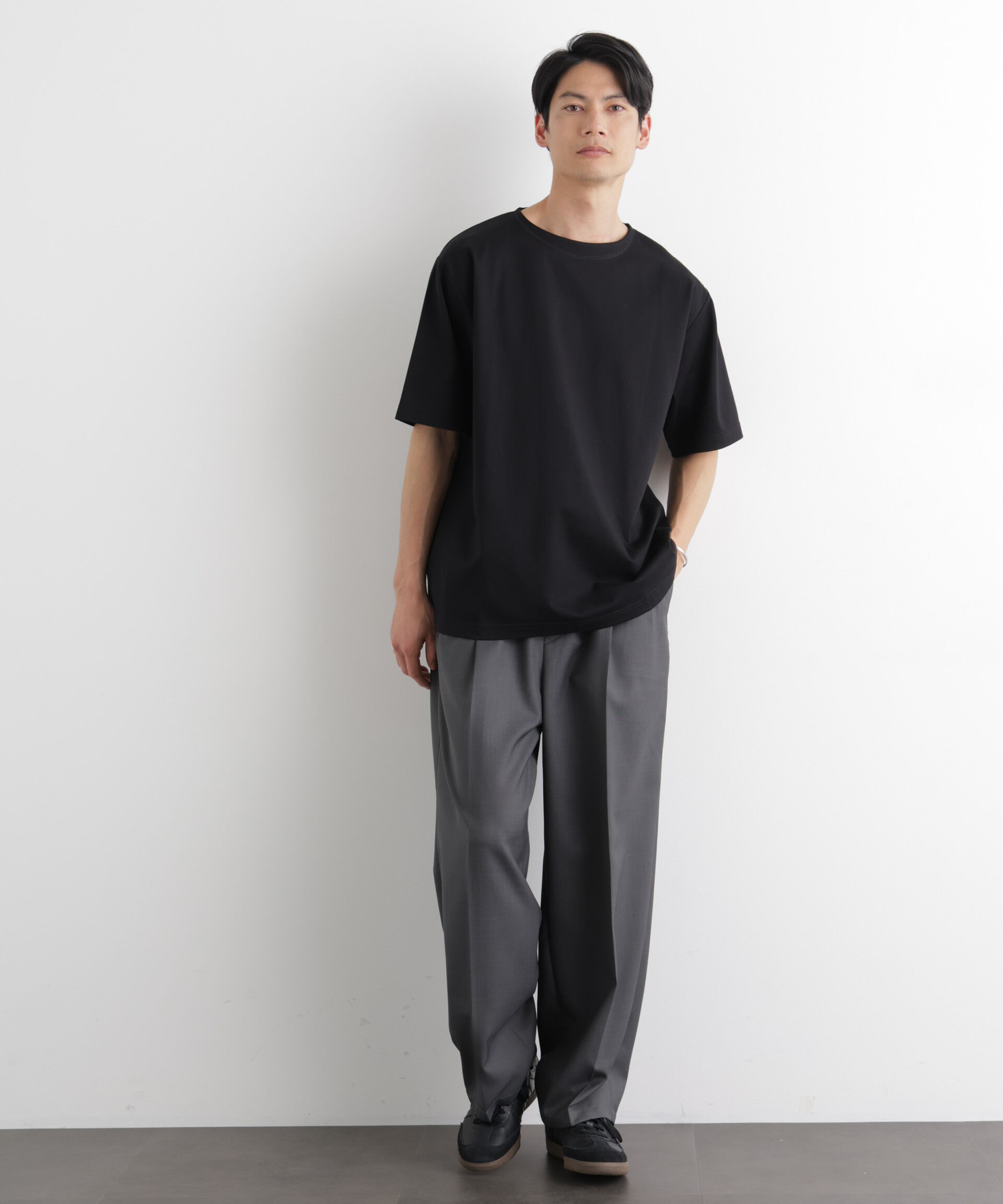 NANO universe「モクロディ ボートネック Tシャツ」|Tシャツ・カットソー|