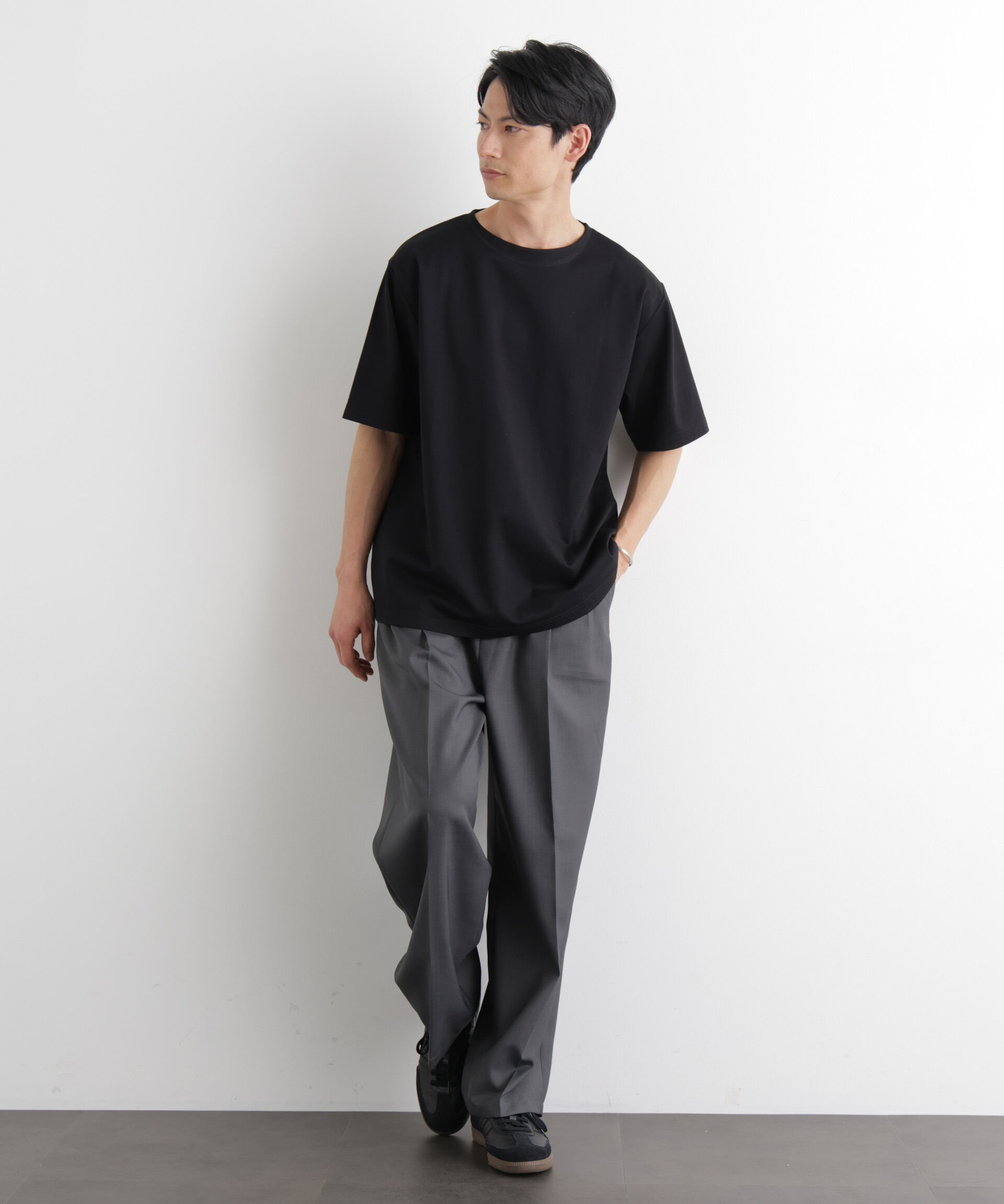 NANO universe「モクロディ ボートネック Tシャツ」|Tシャツ・カットソー|