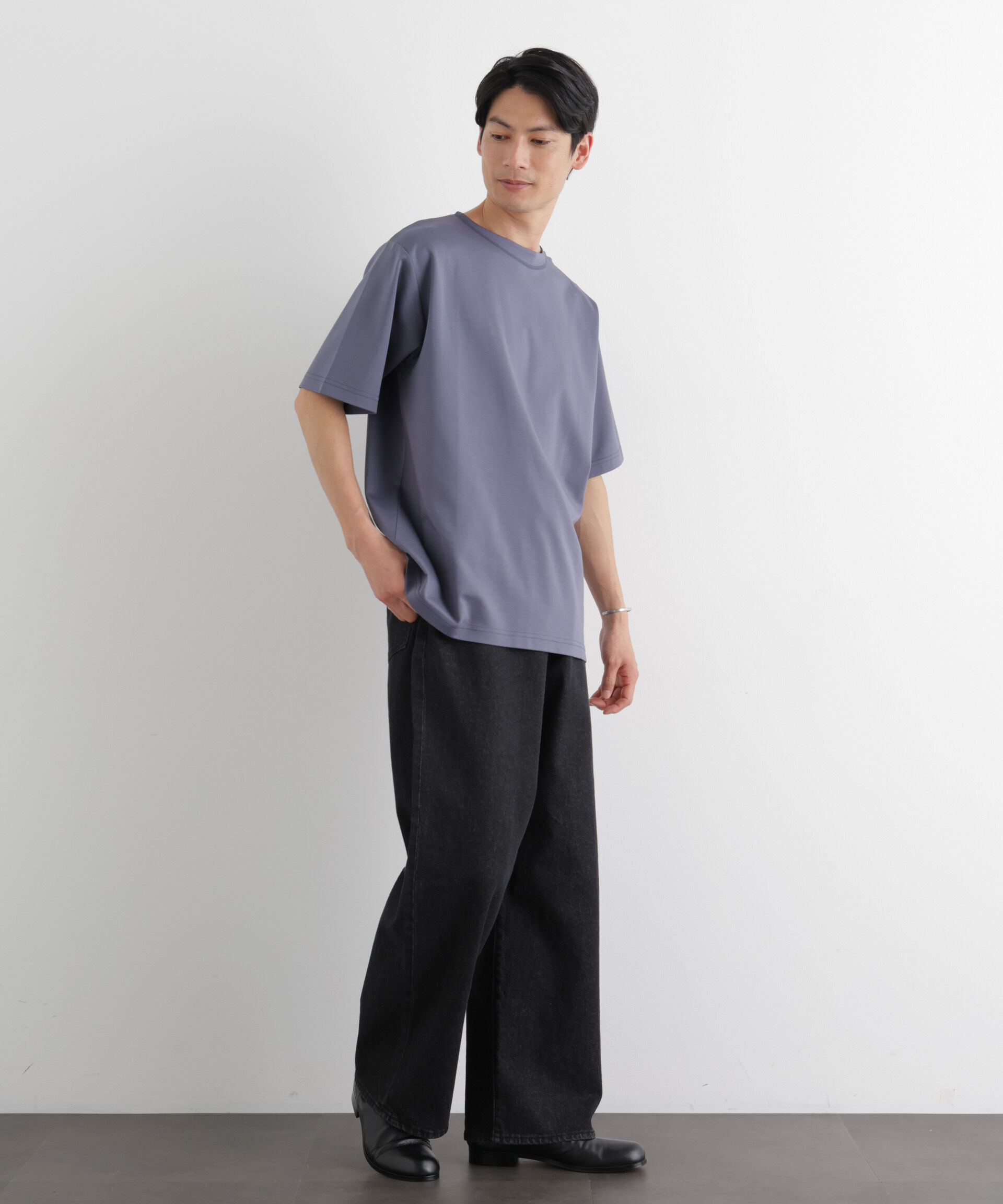 NANO universe「モクロディ ボートネック Tシャツ」|Tシャツ・カットソー|