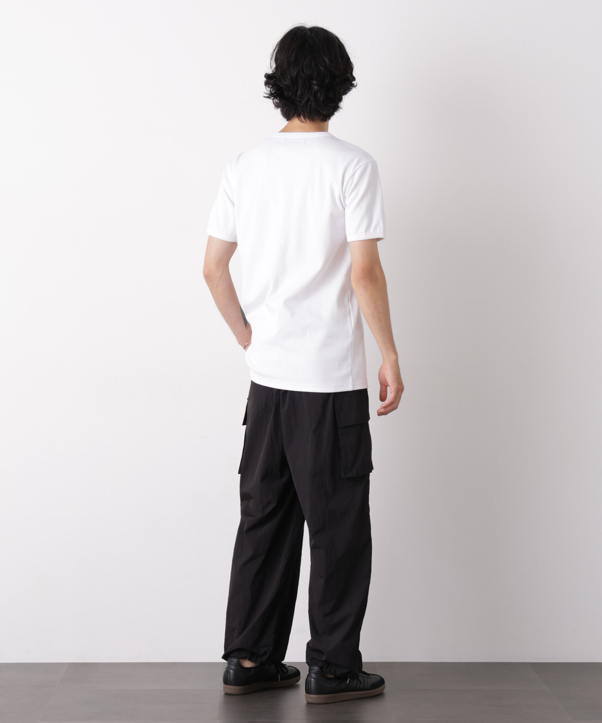 nano･universe「リブフライスヘンリーTシャツ 半袖」|Tシャツ・カットソー|