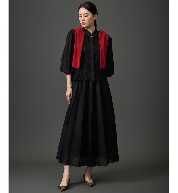 自由区「【SHIHOさん着用・軽やかに揺れる・上品】シアープリーツ スカート」|スカート|