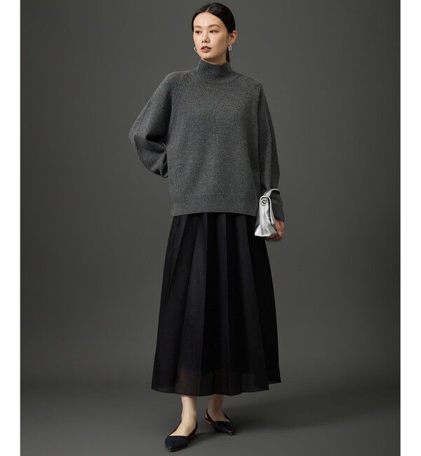 自由区「【SHIHOさん着用・軽やかに揺れる・上品】シアープリーツ スカート」|スカート|