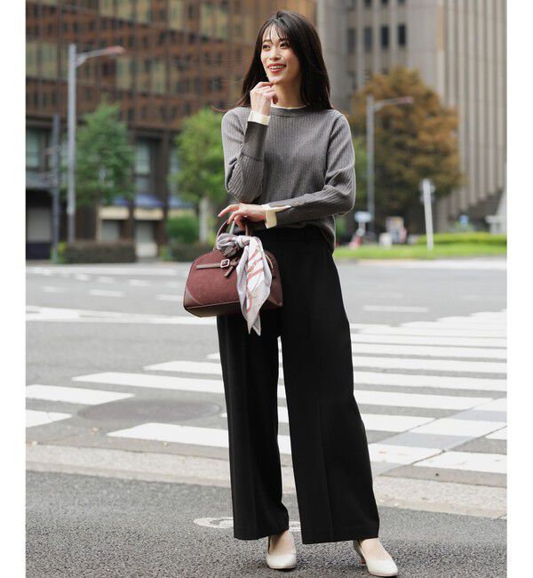ANY SIS「ビューティサーモ2WAYストレッチ ワイドパンツ」|その他|