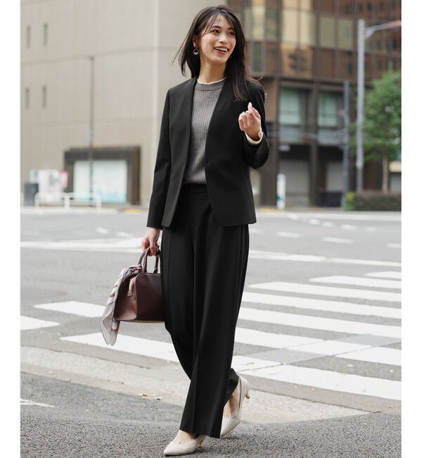 ANY SIS「ビューティサーモ2WAYストレッチ ワイドパンツ」|その他|