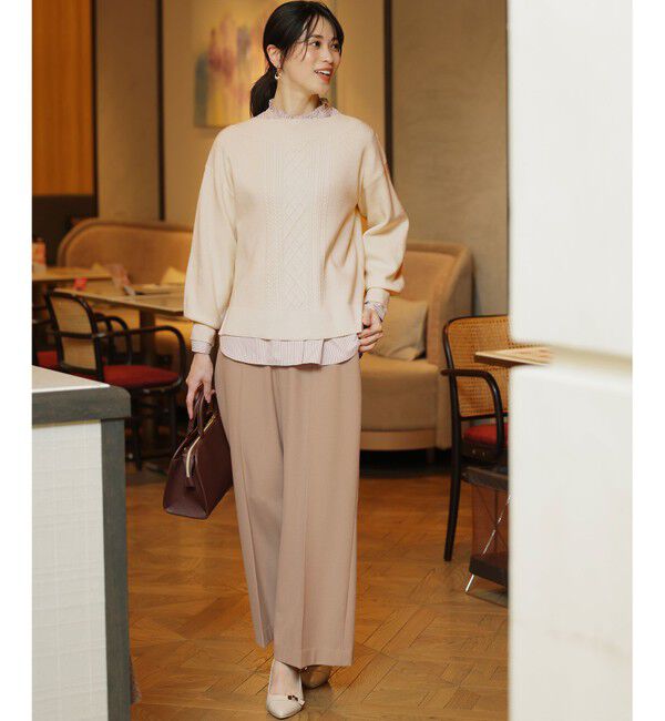 ANY SIS「ビューティサーモ2WAYストレッチ ワイドパンツ」|その他|