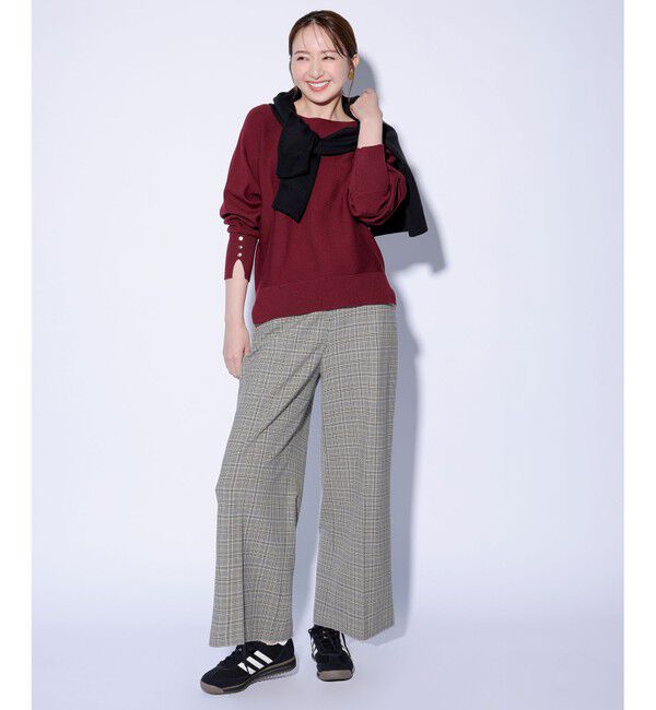 ANY SIS「ビューティサーモ2WAYストレッチ ワイドパンツ」|その他|